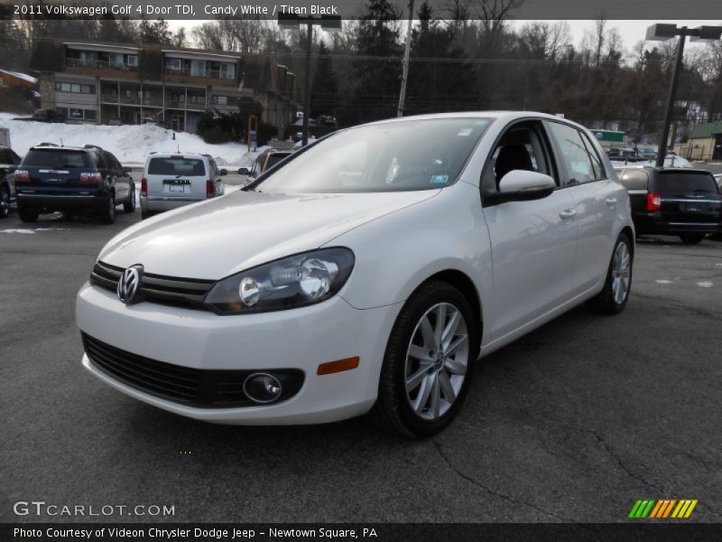 Candy White / Titan Black 2011 Volkswagen Golf 4 Door TDI