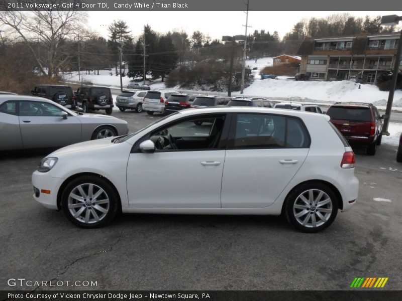 Candy White / Titan Black 2011 Volkswagen Golf 4 Door TDI