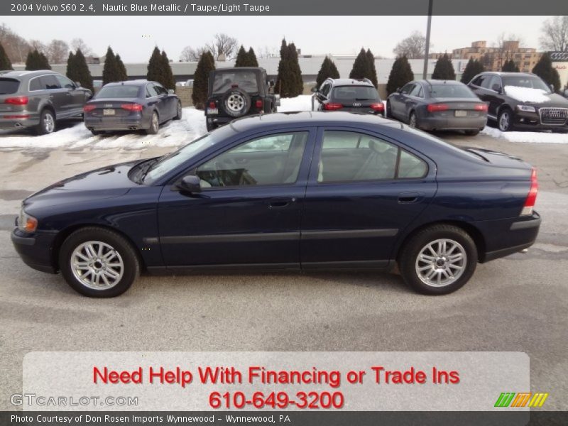 Nautic Blue Metallic / Taupe/Light Taupe 2004 Volvo S60 2.4