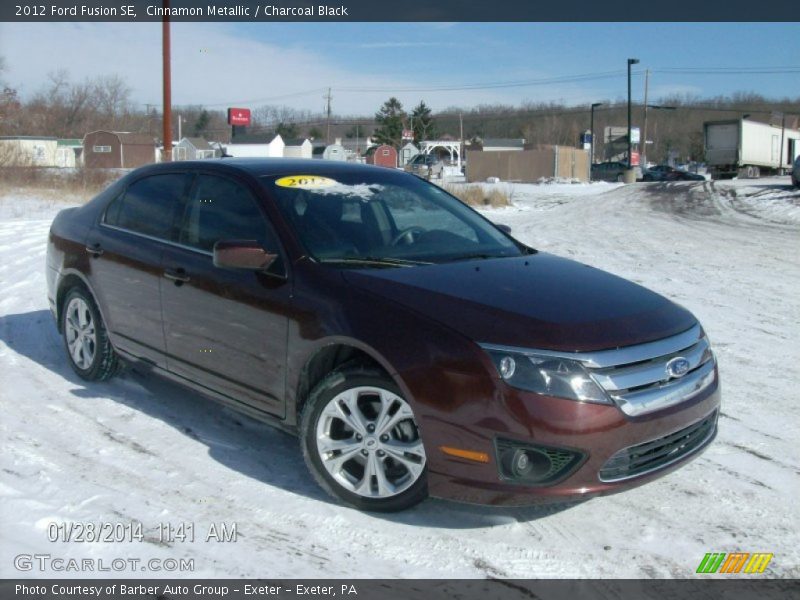 Cinnamon Metallic / Charcoal Black 2012 Ford Fusion SE