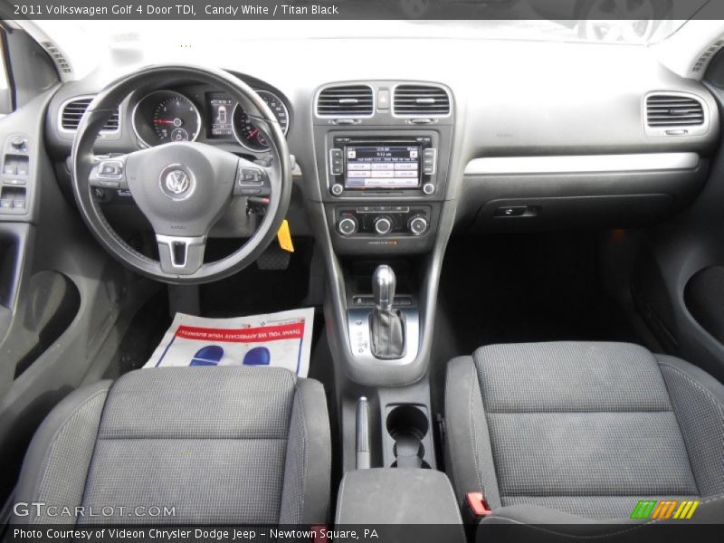 Candy White / Titan Black 2011 Volkswagen Golf 4 Door TDI