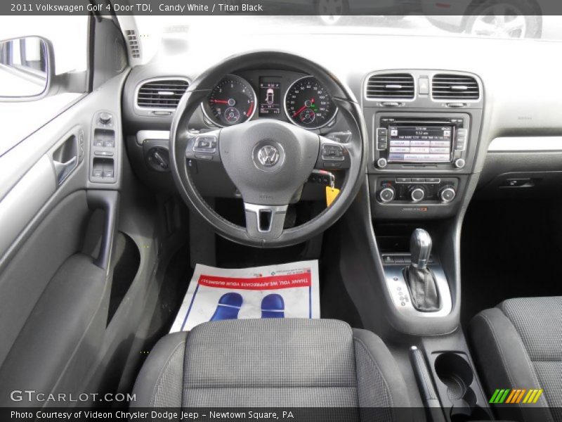 Candy White / Titan Black 2011 Volkswagen Golf 4 Door TDI