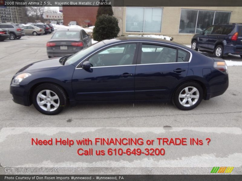 Majestic Blue Metallic / Charcoal 2008 Nissan Altima 2.5 SL