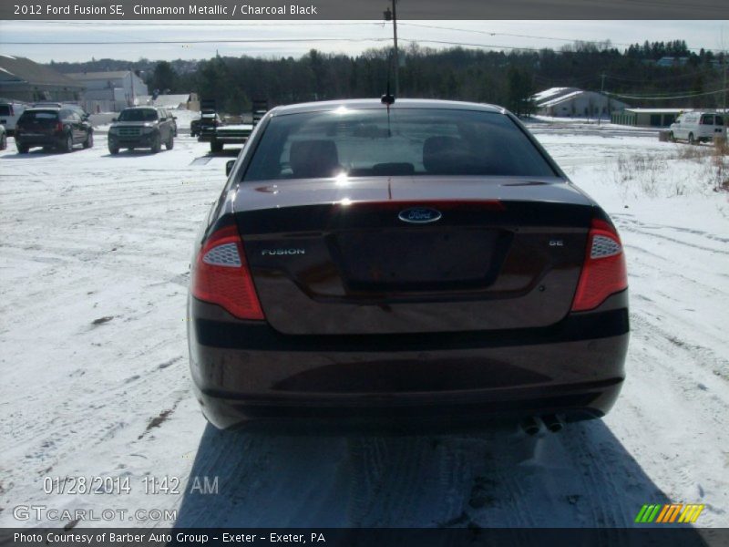 Cinnamon Metallic / Charcoal Black 2012 Ford Fusion SE