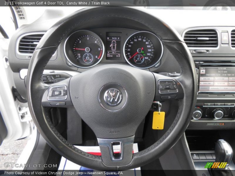 Candy White / Titan Black 2011 Volkswagen Golf 4 Door TDI