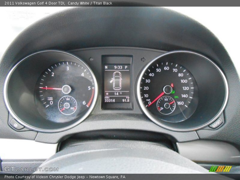 Candy White / Titan Black 2011 Volkswagen Golf 4 Door TDI