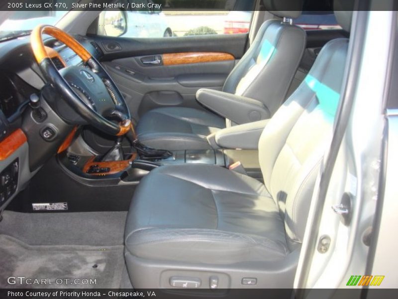 Silver Pine Metallic / Dark Gray 2005 Lexus GX 470