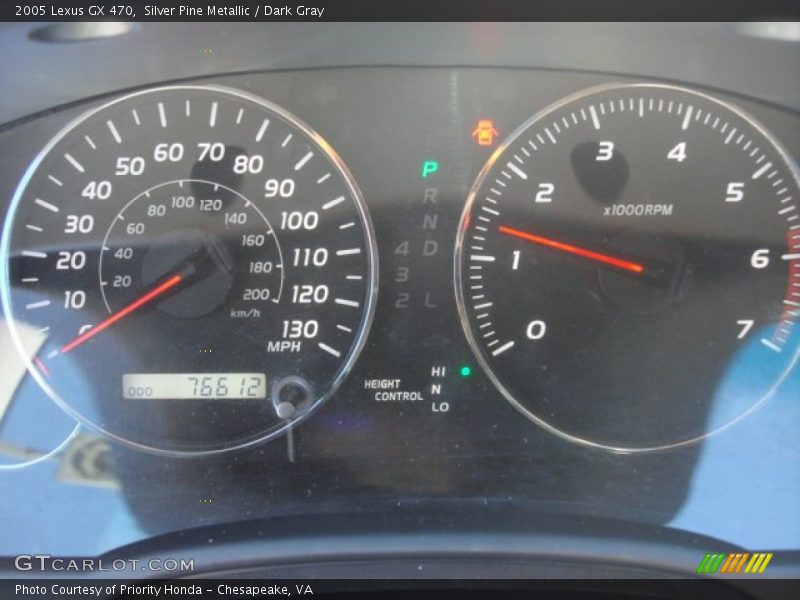 Silver Pine Metallic / Dark Gray 2005 Lexus GX 470