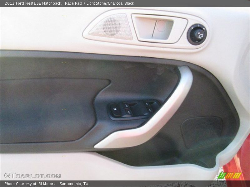 Race Red / Light Stone/Charcoal Black 2012 Ford Fiesta SE Hatchback