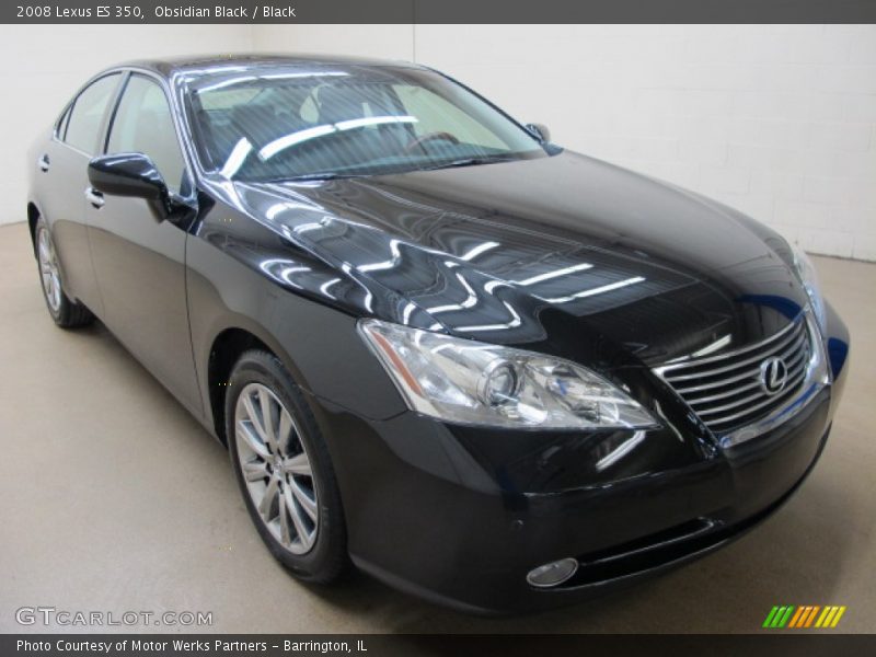 Obsidian Black / Black 2008 Lexus ES 350