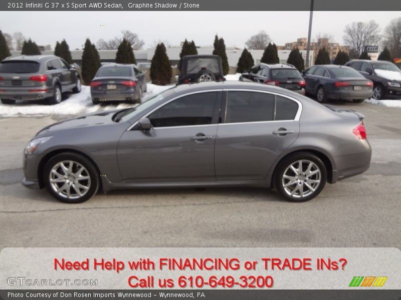 Graphite Shadow / Stone 2012 Infiniti G 37 x S Sport AWD Sedan