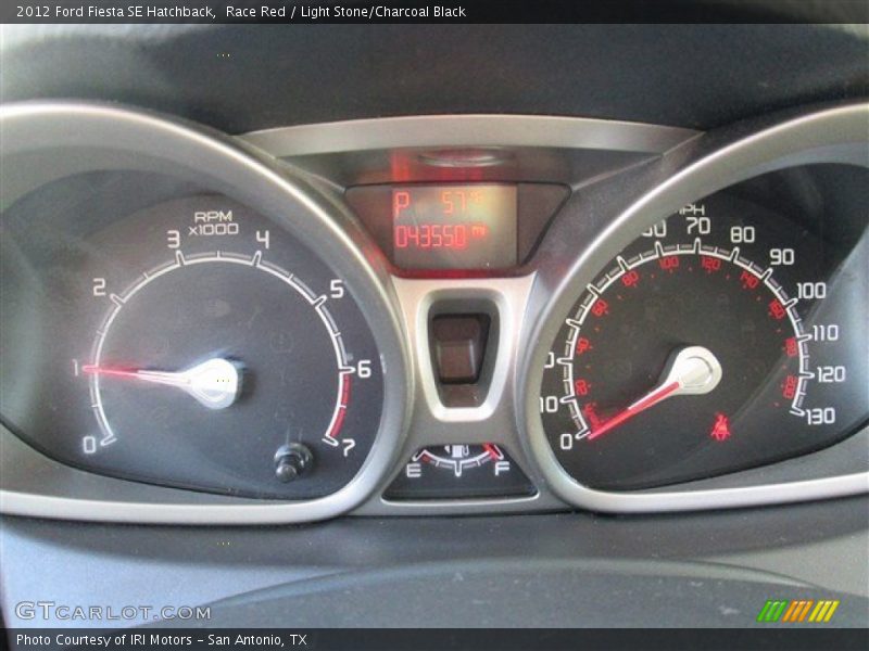 Race Red / Light Stone/Charcoal Black 2012 Ford Fiesta SE Hatchback