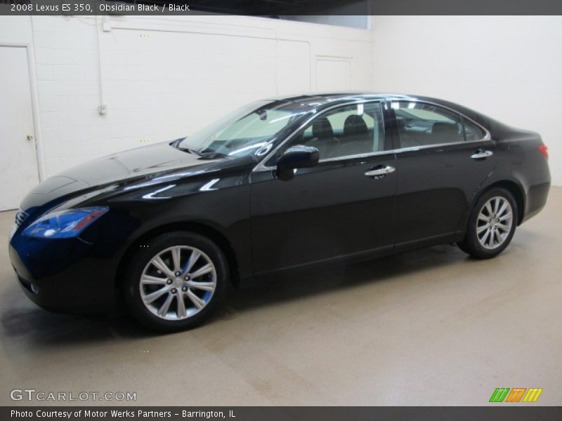 Obsidian Black / Black 2008 Lexus ES 350