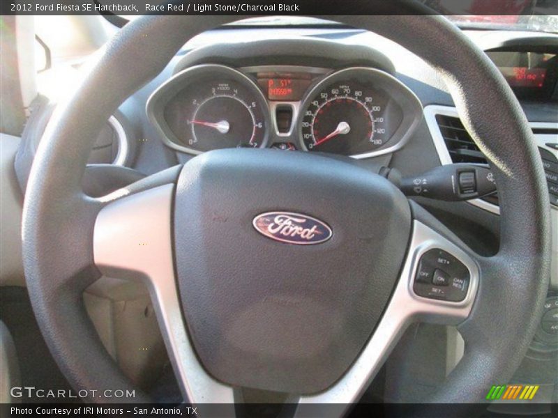 Race Red / Light Stone/Charcoal Black 2012 Ford Fiesta SE Hatchback