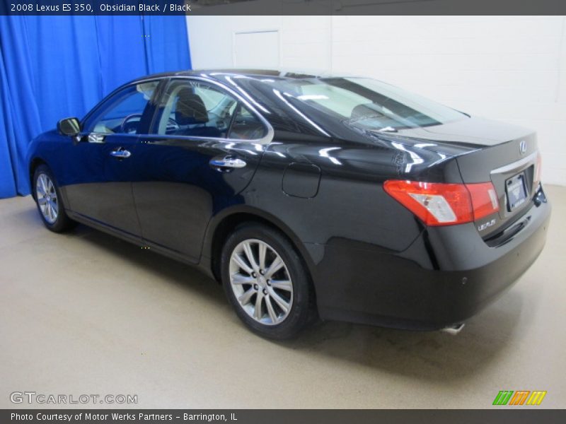Obsidian Black / Black 2008 Lexus ES 350