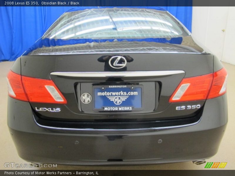 Obsidian Black / Black 2008 Lexus ES 350