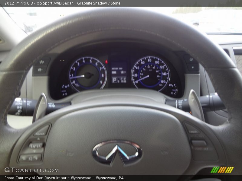 Graphite Shadow / Stone 2012 Infiniti G 37 x S Sport AWD Sedan