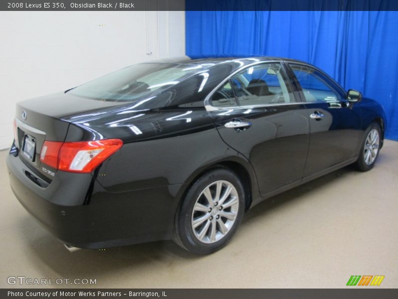 Obsidian Black / Black 2008 Lexus ES 350