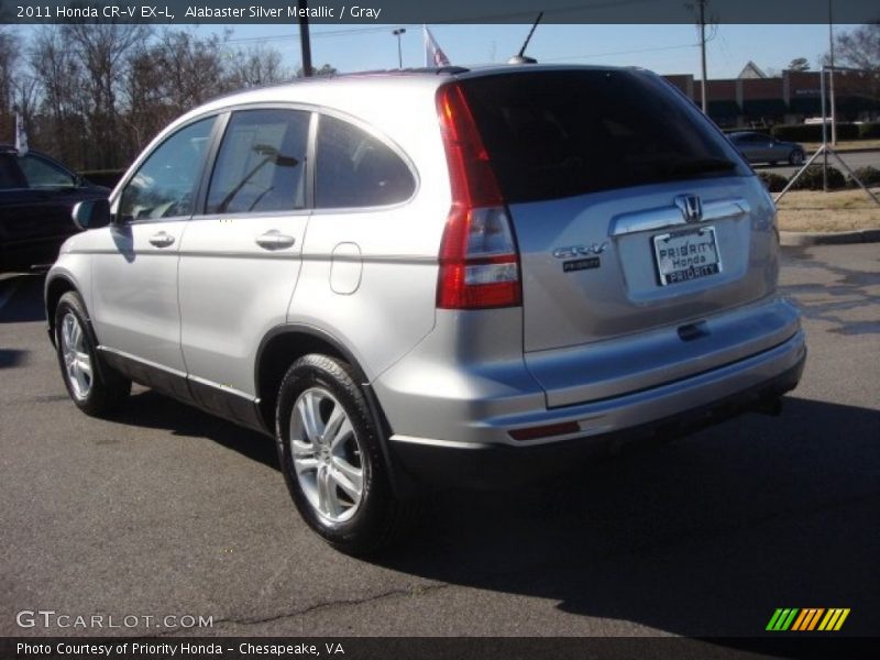 Alabaster Silver Metallic / Gray 2011 Honda CR-V EX-L