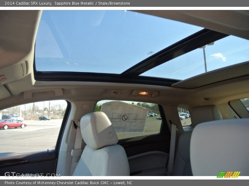 Sapphire Blue Metallic / Shale/Brownstone 2014 Cadillac SRX Luxury