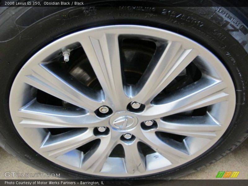 Obsidian Black / Black 2008 Lexus ES 350