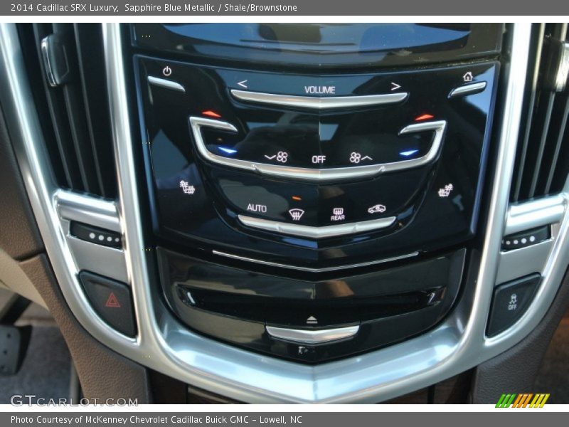 Sapphire Blue Metallic / Shale/Brownstone 2014 Cadillac SRX Luxury