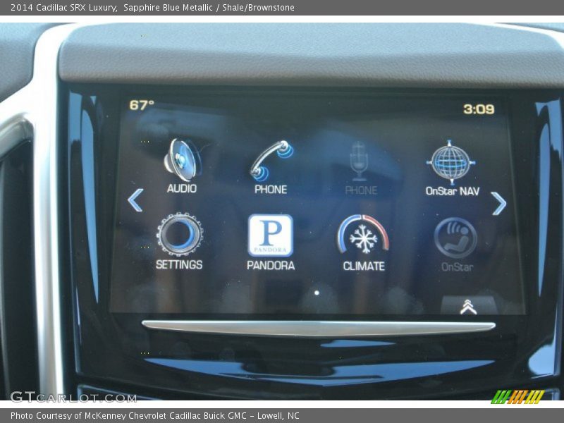 Sapphire Blue Metallic / Shale/Brownstone 2014 Cadillac SRX Luxury