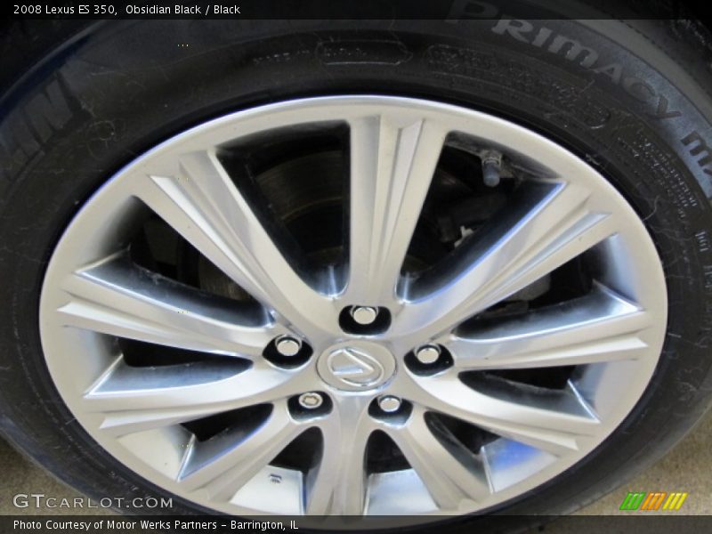 Obsidian Black / Black 2008 Lexus ES 350