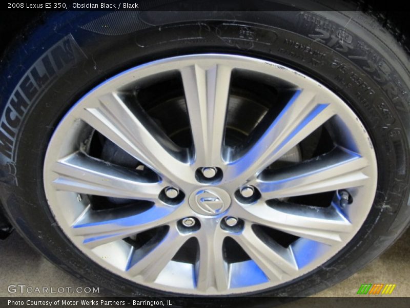 Obsidian Black / Black 2008 Lexus ES 350
