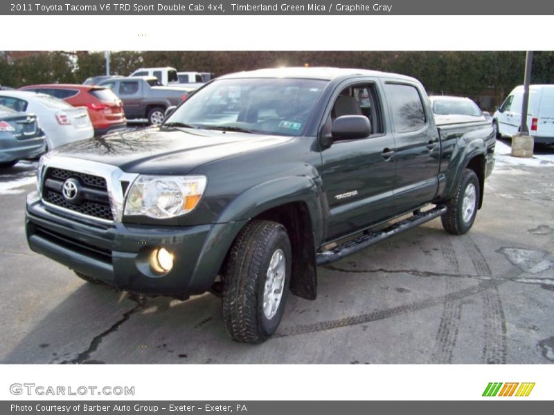 Timberland Green Mica / Graphite Gray 2011 Toyota Tacoma V6 TRD Sport Double Cab 4x4