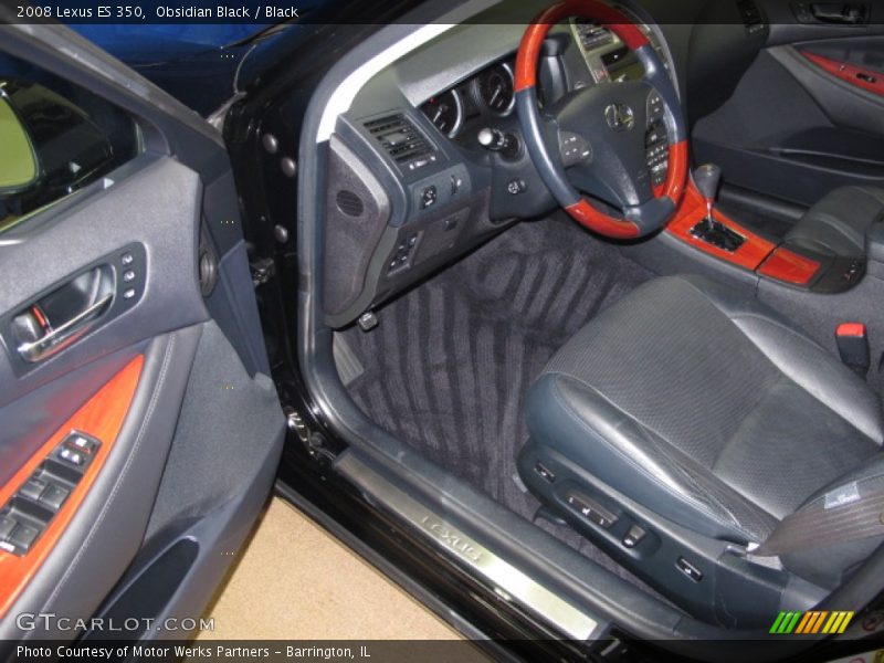 Obsidian Black / Black 2008 Lexus ES 350