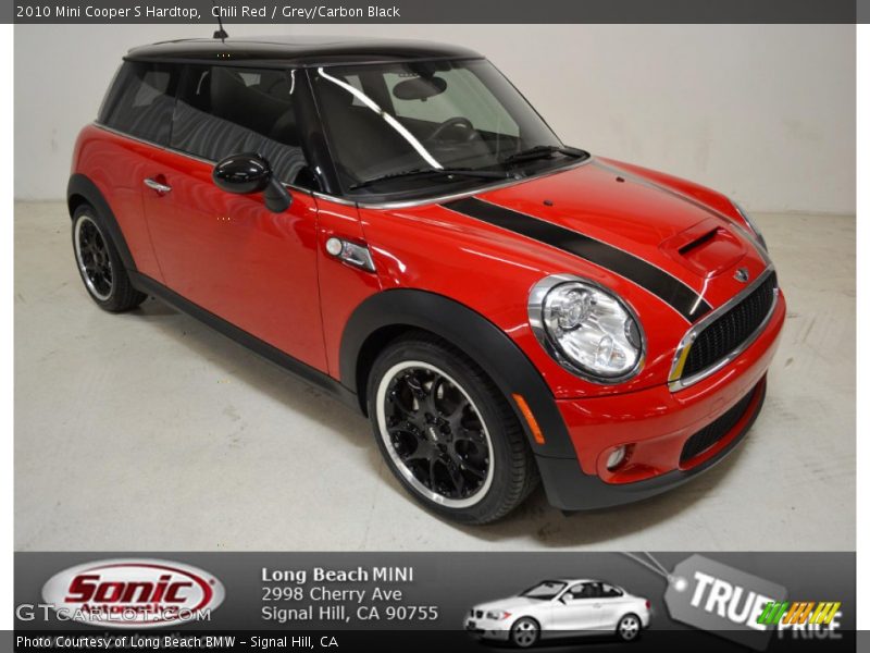 Chili Red / Grey/Carbon Black 2010 Mini Cooper S Hardtop