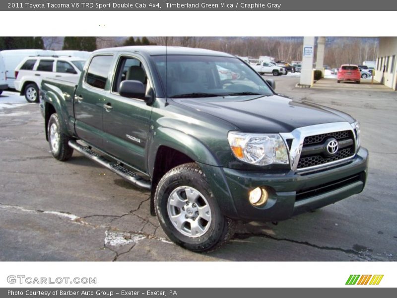 Timberland Green Mica / Graphite Gray 2011 Toyota Tacoma V6 TRD Sport Double Cab 4x4