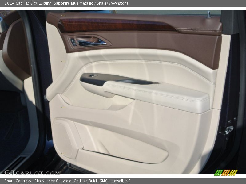 Sapphire Blue Metallic / Shale/Brownstone 2014 Cadillac SRX Luxury
