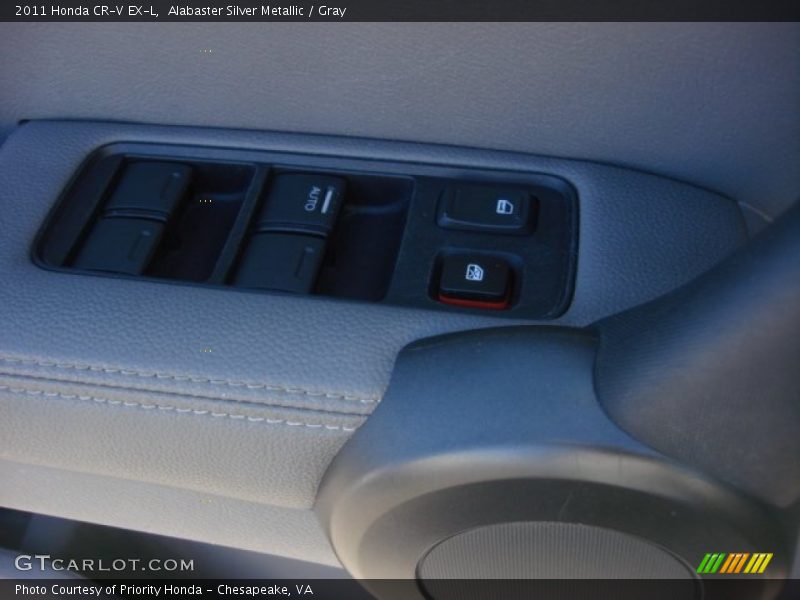 Alabaster Silver Metallic / Gray 2011 Honda CR-V EX-L
