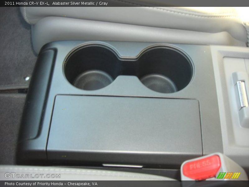 Alabaster Silver Metallic / Gray 2011 Honda CR-V EX-L
