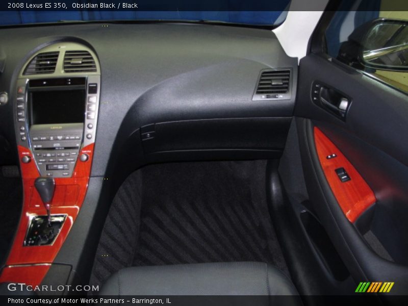 Obsidian Black / Black 2008 Lexus ES 350