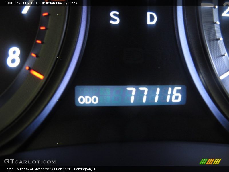 Obsidian Black / Black 2008 Lexus ES 350