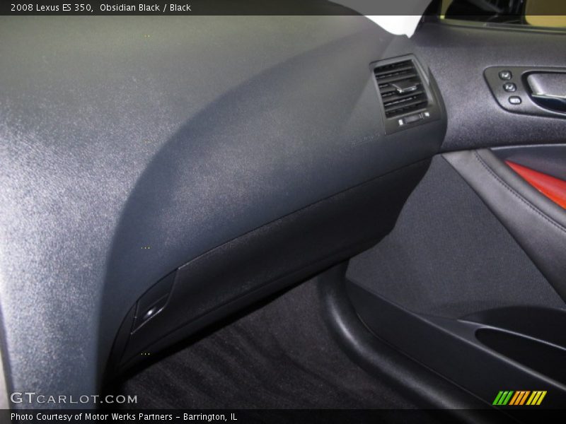 Obsidian Black / Black 2008 Lexus ES 350