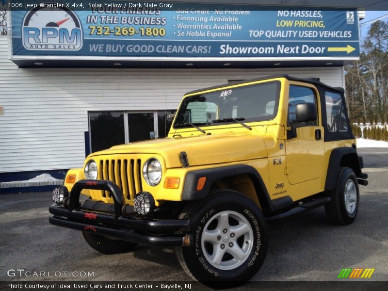 Solar Yellow / Dark Slate Gray 2006 Jeep Wrangler X 4x4