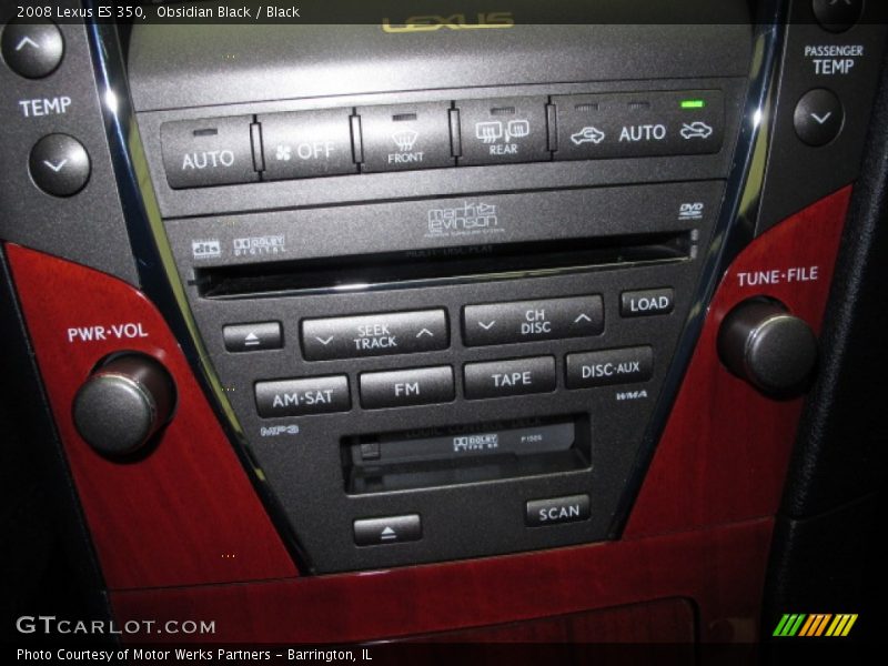 Obsidian Black / Black 2008 Lexus ES 350