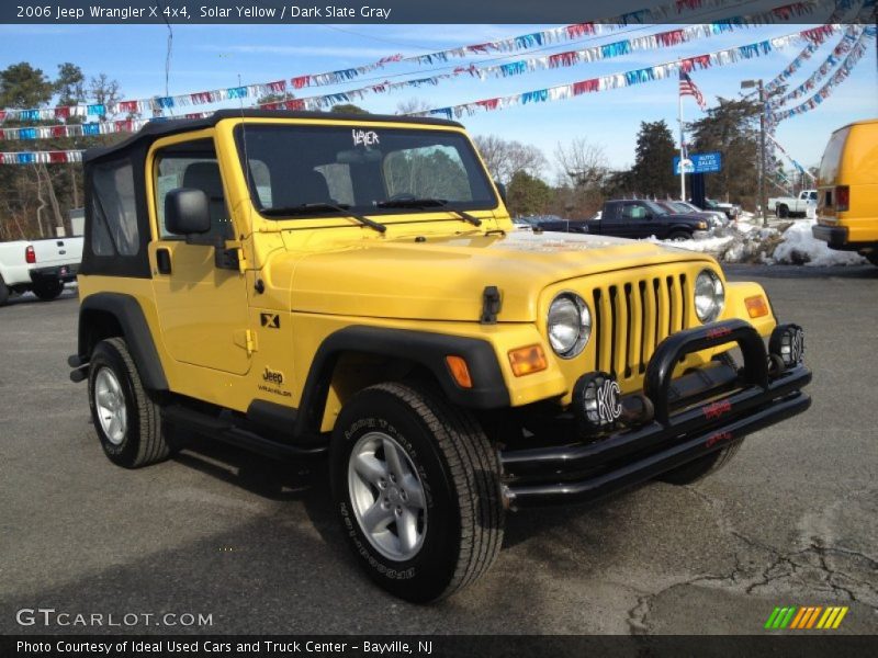 Solar Yellow / Dark Slate Gray 2006 Jeep Wrangler X 4x4