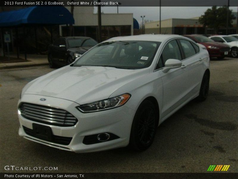 Oxford White / Charcoal Black 2013 Ford Fusion SE 2.0 EcoBoost