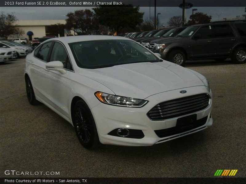Oxford White / Charcoal Black 2013 Ford Fusion SE 2.0 EcoBoost