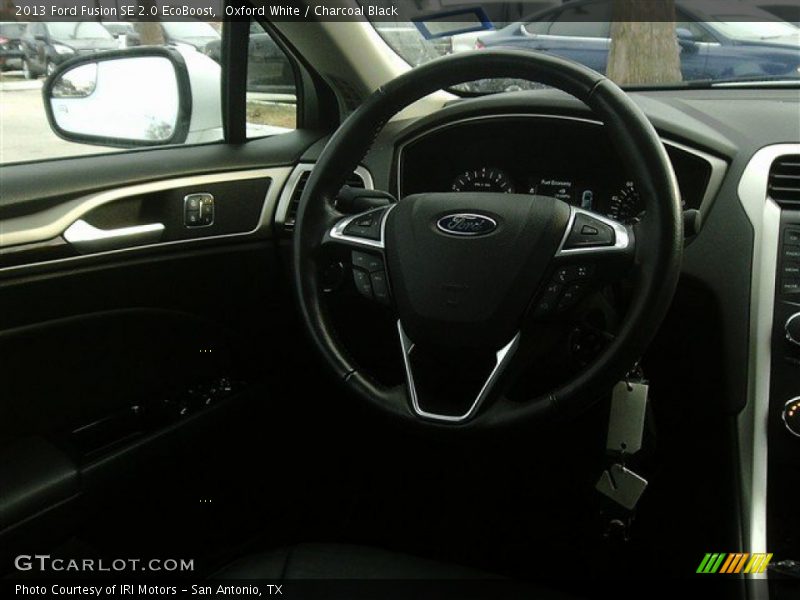 Oxford White / Charcoal Black 2013 Ford Fusion SE 2.0 EcoBoost