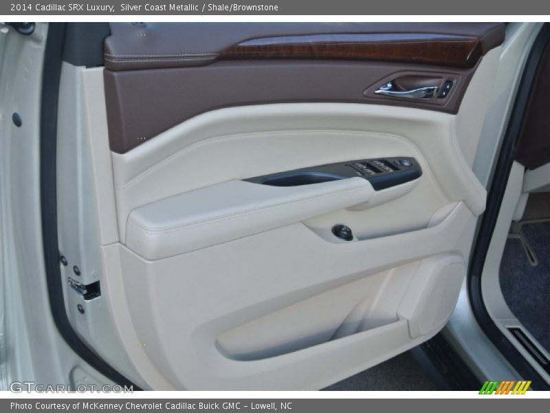 Silver Coast Metallic / Shale/Brownstone 2014 Cadillac SRX Luxury