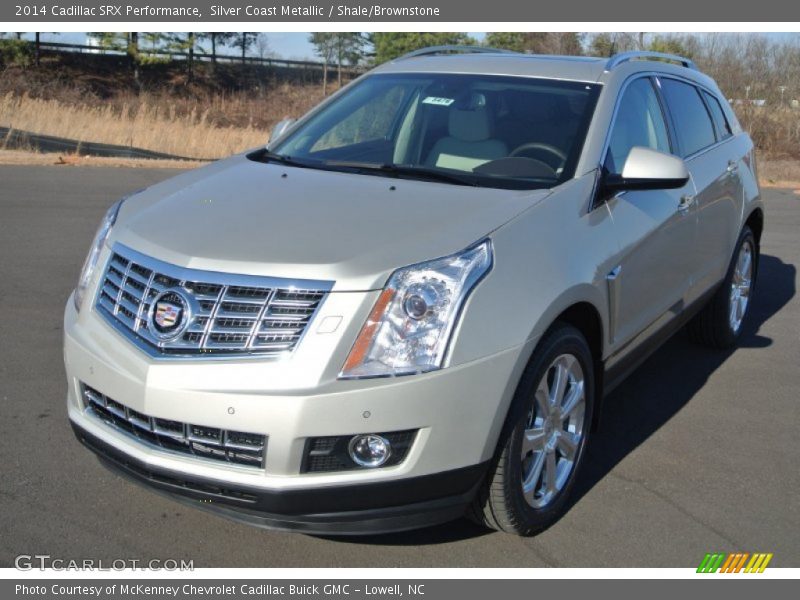 Silver Coast Metallic / Shale/Brownstone 2014 Cadillac SRX Performance