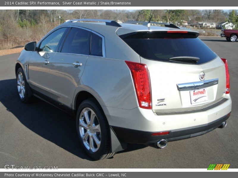 Silver Coast Metallic / Shale/Brownstone 2014 Cadillac SRX Performance