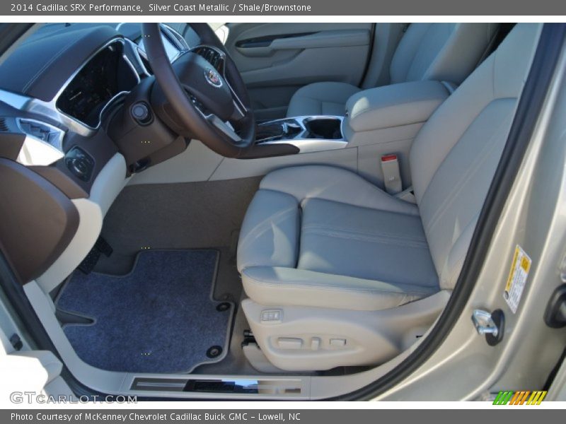 Silver Coast Metallic / Shale/Brownstone 2014 Cadillac SRX Performance