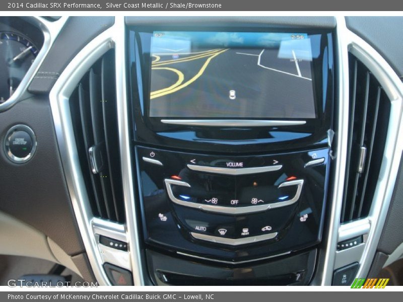 Silver Coast Metallic / Shale/Brownstone 2014 Cadillac SRX Performance